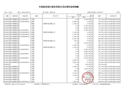 银行对公流水制作