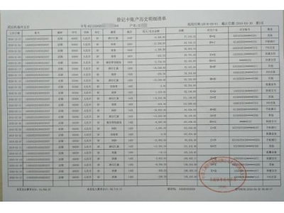 代办银行流水账单